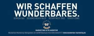 Wunderbar Marketing | Bongardstr. 22 | 44787 Bochum | Fon 0234 54463717, www.wunderbar-marketing.de