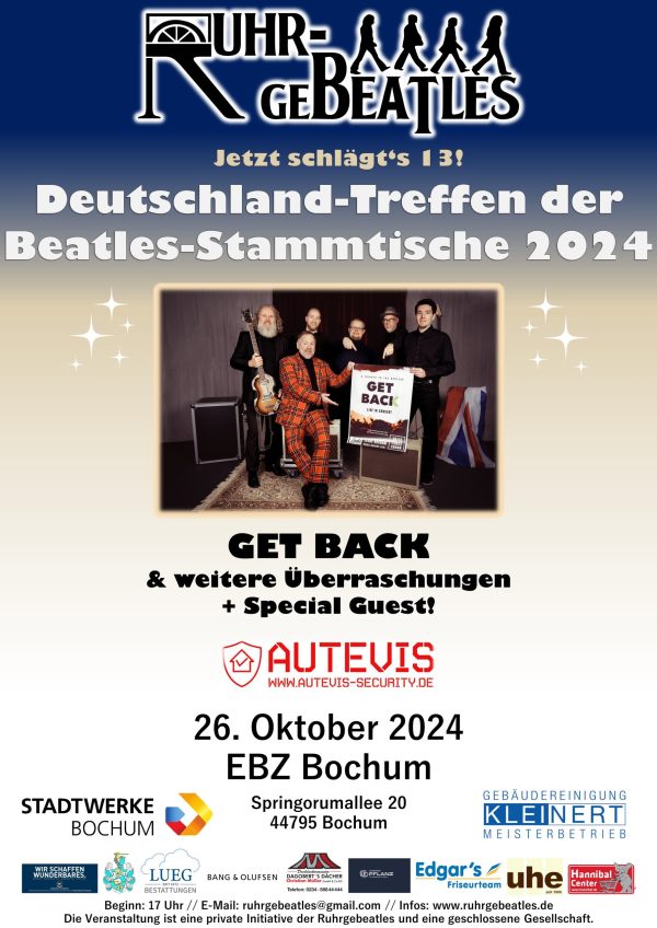 Poster Bundesweiter Beatles Stammtisch 2024 1.2